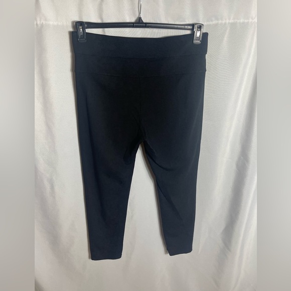 Nine West Black Pull-On Capri Pants PXL Stretch Waist Cropped Leggings - Picture 2 of 6